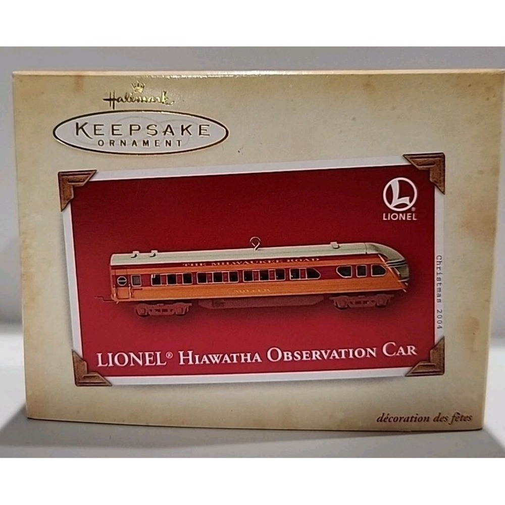 Hallmark Keepsake 2004 Lionel Hiawatha Observation Car Die-Cast Metal Ornament